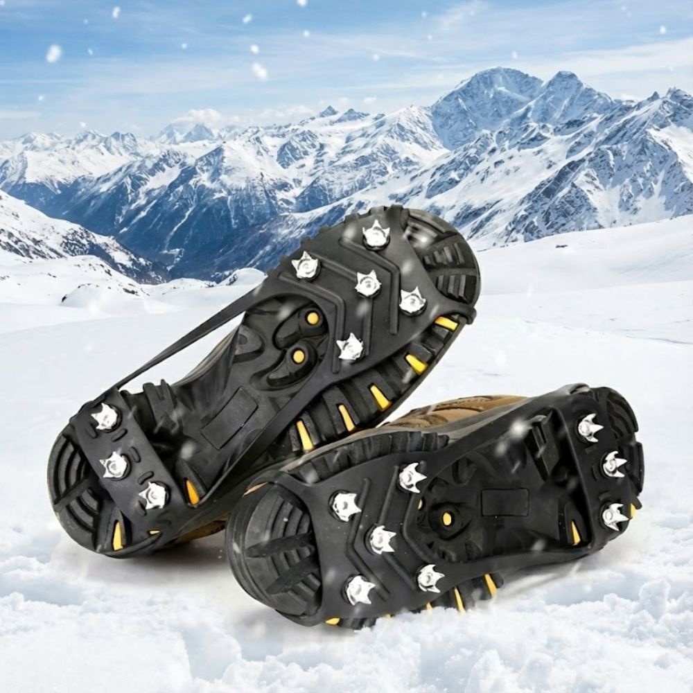 디자인모빌협력업체 신고벗기 편한 8구 아이젠 미끄럼방지 아이젠 출퇴근 등굣길 빙판길 225-270mm