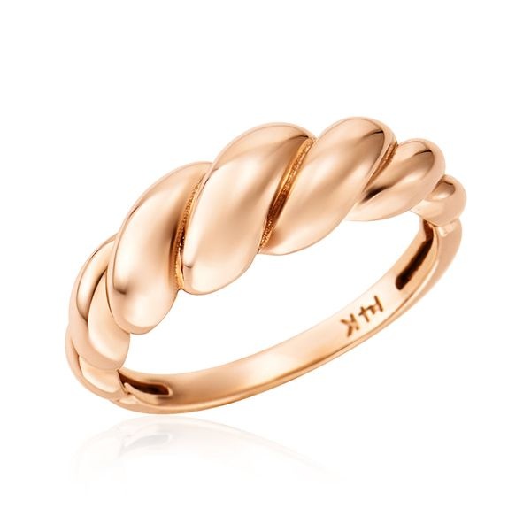 비앤비골드 [비앤비골드] 14K 플럼 커브 꼬임 트위스트 반지 SRS42135