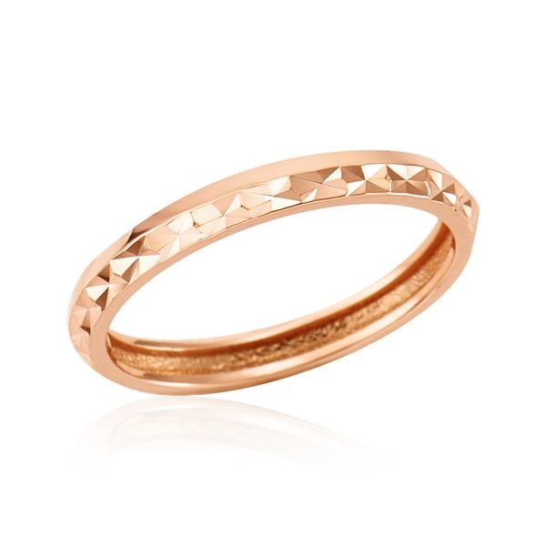 비앤비골드 [비앤비골드] 14K 엣지 하프 다이아컷팅 올밴드 반지 SRS42134