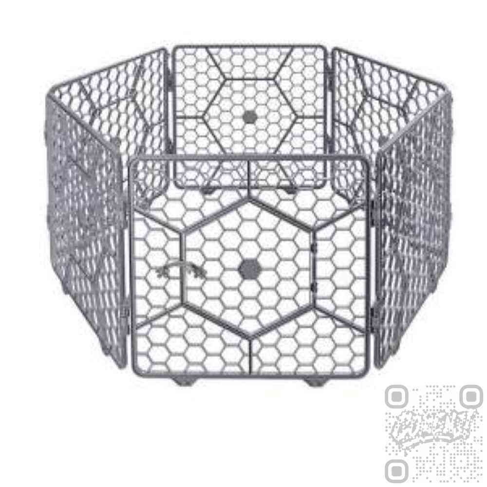 제이엔쓰리 울타리 대형 6P 라이트 그레이 펫울타리 간이울타리 조립식울타리