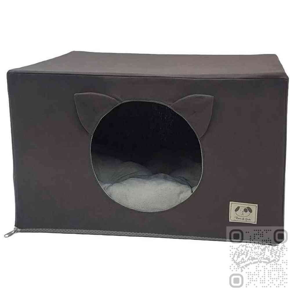 제이엔쓰리 조립형 고양이 사각하우스 그레이 고양이은신처 강아지잠자리 강아지하우스