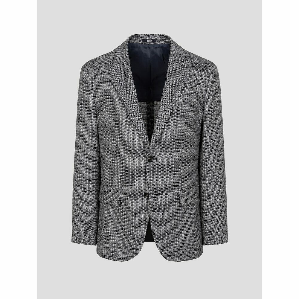 (현대Hmall) [갤럭시 라이프스타일] 실크울 마이크로체크 재킷  블랙 (GC6111M065)