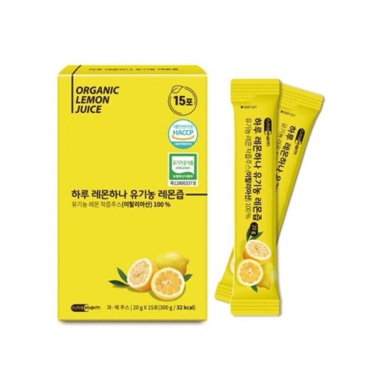 뉴트라팜 하루 레몬하나 유기농 레몬즙 20g x 15포
