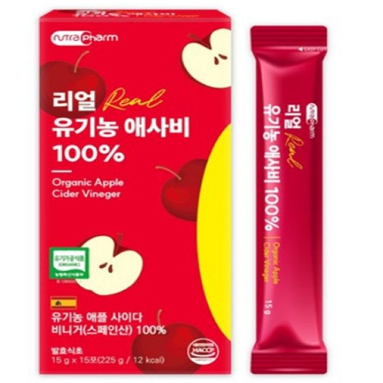 뉴트라팜 리얼 유기농 애사비100% 15g x 15포