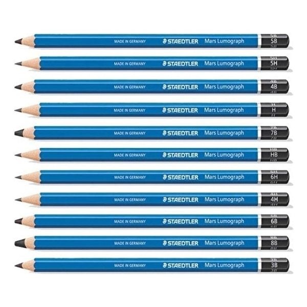 상세페이지참고 연필 스테들러연필 6H-8B 낱개 - 31128