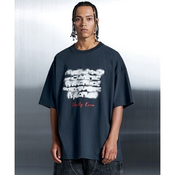 ANOLORCODE 어널러코드 아이덴티티에러 반팔티셔츠 네이비 1934638