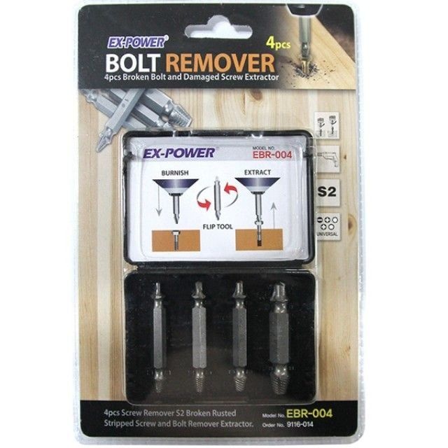 EX-POWER 볼트리무버 마모된 나사분리 EBR 004 (4PCS)