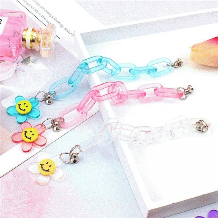 휴대폰 체인 스트랩 데이지 디자인 목걸이줄 핸드폰 줄 핸드 폰스트랩 스마트 고리 끈 손목줄