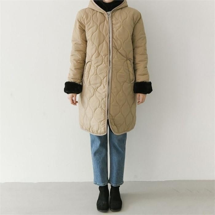 [패션플러스][강물처럼]아이우먼 그라운드밍크퍼패딩 BNC278M012 빅사이즈 (6418820)