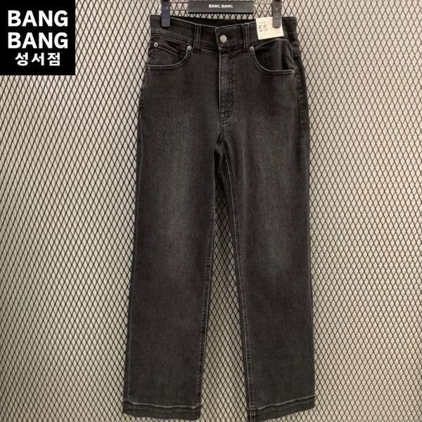 뱅뱅 [하프클럽]뱅뱅 HC04 봄가을여성인밴드 루즈핏 스판 블랙진 CQM167