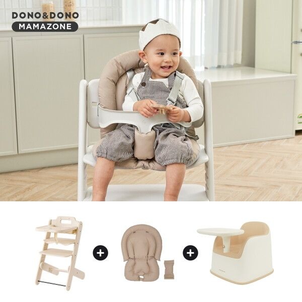 Ningbo Calee Daily Products Co., Ltd [도노 맘마존] [도노맘마존] NEW 아기 의자 콤보세트 (하이체어+쿠션+범보의자 세트)
