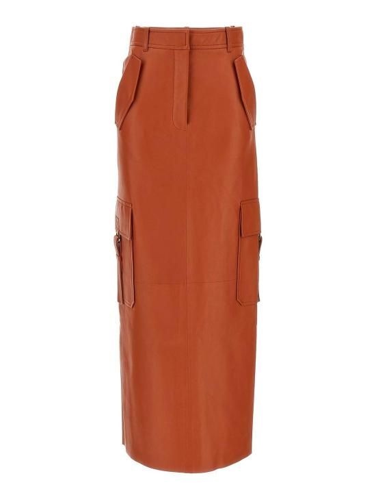 [해외] 짐머만 24FW 짐머만 롱 스커트 0726SF241SPIC Orange