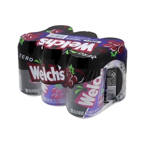 웰치스 [소비기한 26/2/25]  웰치포도 제로 (355ML*6)