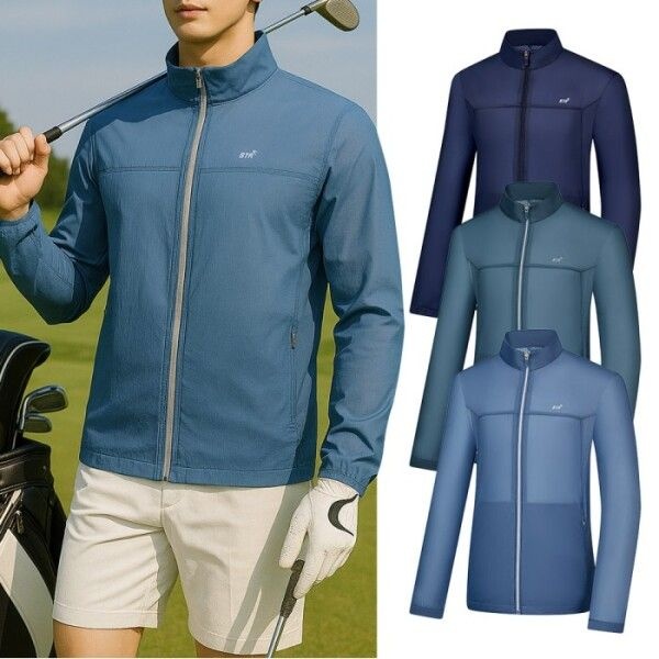 비티알 [BTR] 비티알 남성 골프 펀칭 일상 시원한 경량 바람막이 자켓 BSC065TJ7M