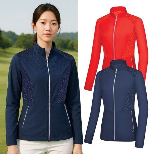 비티알 [BTR] 비티알 여성 골프 통기성 펀칭 원단 바람막이 자켓 BSC065TJ7W