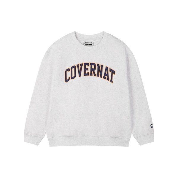 커버낫 키즈 커버낫 키즈 아치로고 스웻셔츠 헤더 그레이_C601CR07HG 925430
