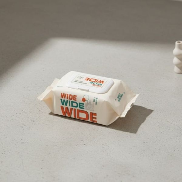 미엘 와이드 초대형 빅사이즈 엠보싱 물티슈 60매 10팩