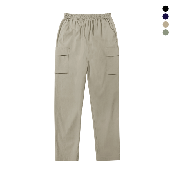랜더스 [패션플러스][랜더스][루페코리아] 랜더스 풀밴딩 카고 조거 나일론 스판 팬츠 BTR410 BE