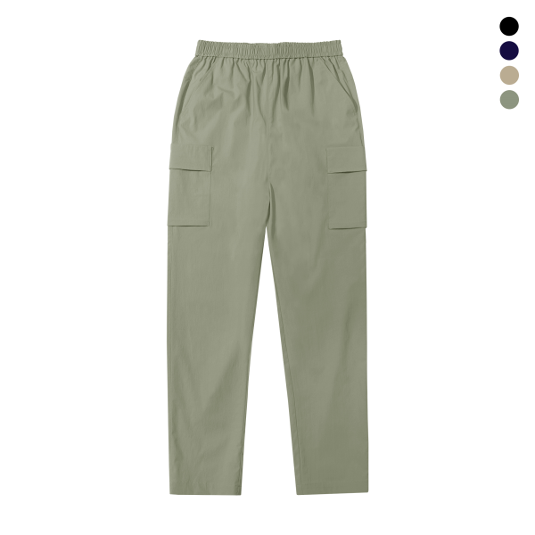 랜더스 [패션플러스][랜더스][루페코리아] 랜더스 풀밴딩 카고 조거 나일론 스판 팬츠 BTR410 KK