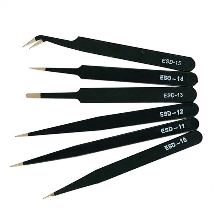 다데 정밀 핀셋 6종 세트 전자 부품 프라모델 RD-10784