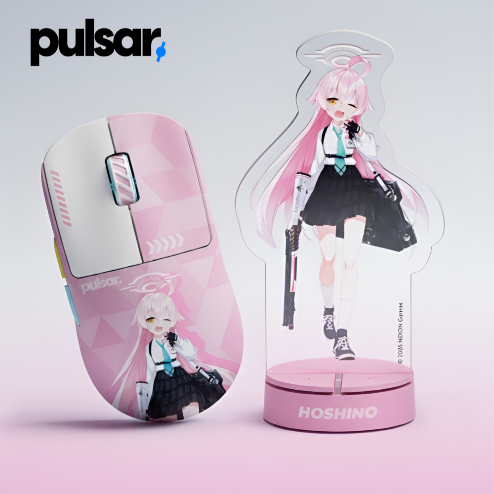 상품상세참조 펄사 X2 CrazyLight 크레이지라이트 블루아카이브 에디션 호시노 무선 게이밍 마우스