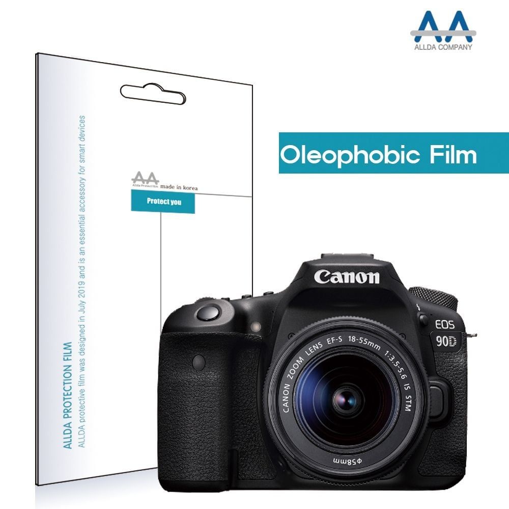 캐논 eos 90d 올레포빅 보호필름 전면1장상판1장 카메라보호필름 카메라악세서리 액정보호필름