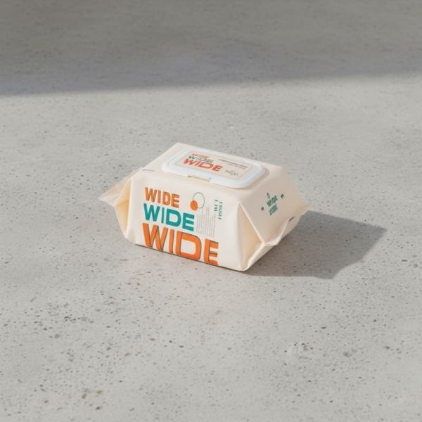 미엘 더와이드 물티슈 60매 10팩 대형물티슈