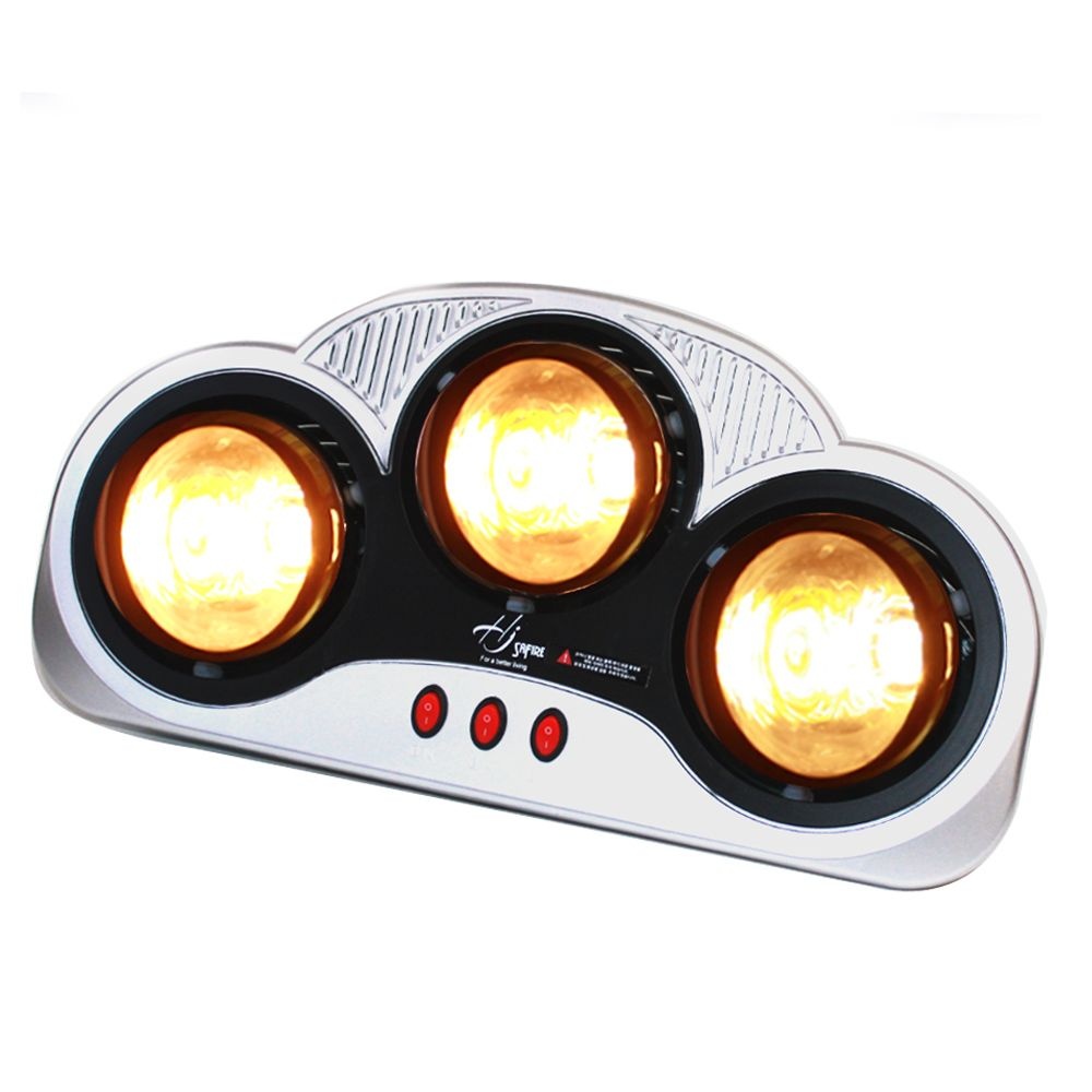 홍진테크 욕실용 전기히터 3구 벽걸이형 욕실용히터 전기난러 난방기 동파방지 욕실히터 SF-BR750