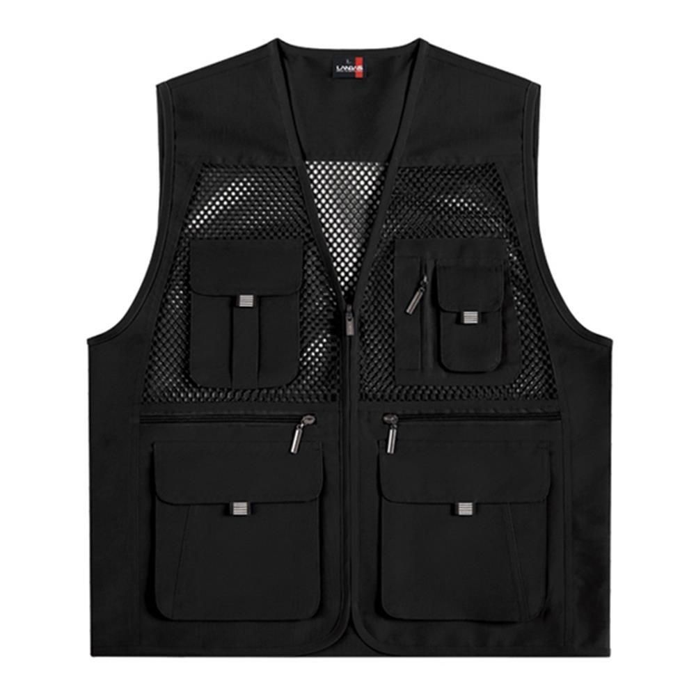 브이넥 넓은망사 그물망 멀티포켓 작업 조끼 야외활동 남녀공용 런닝