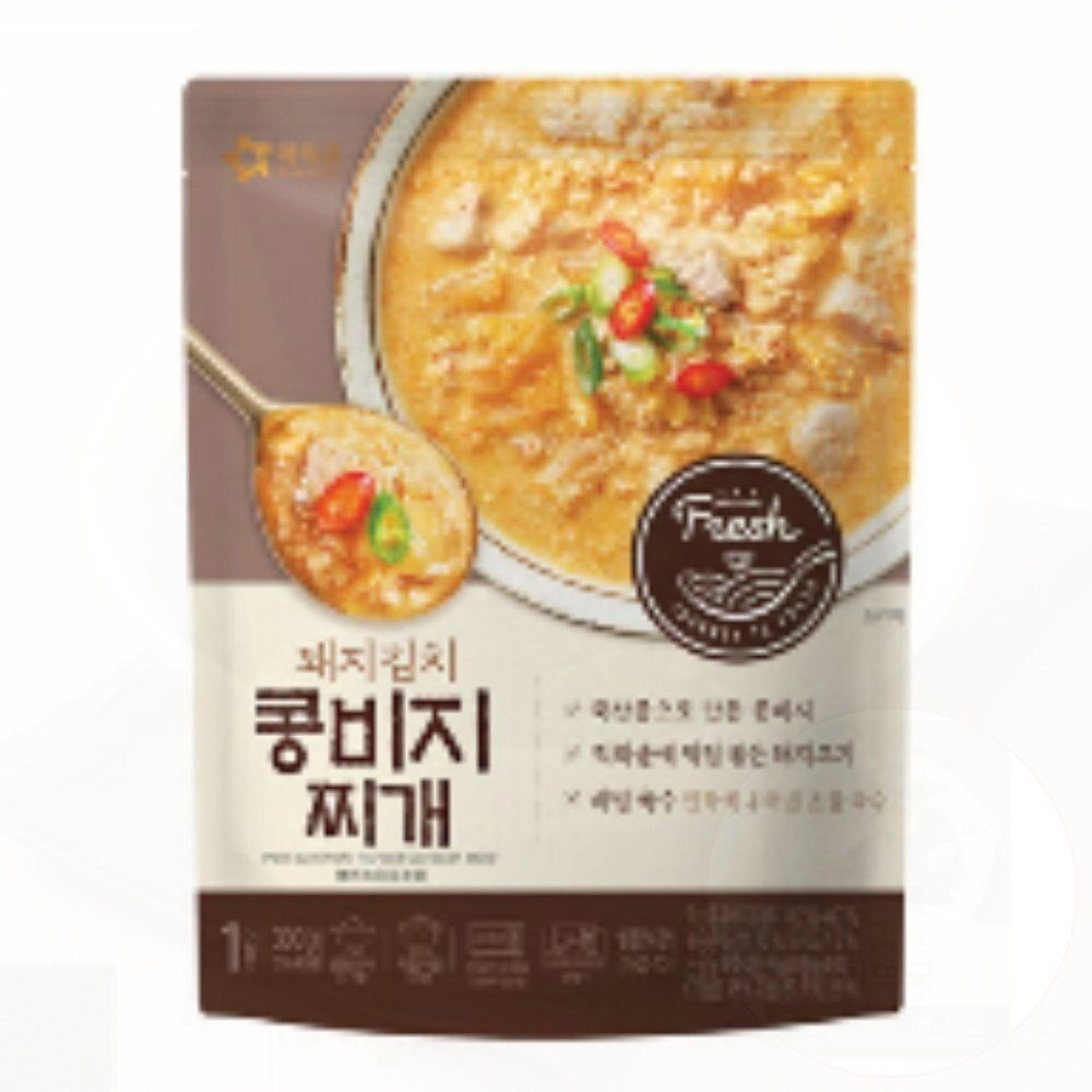 아워홈 고소한 집밥 비지찌개 돼지김치 콩비지 300g 6개 한끼식사