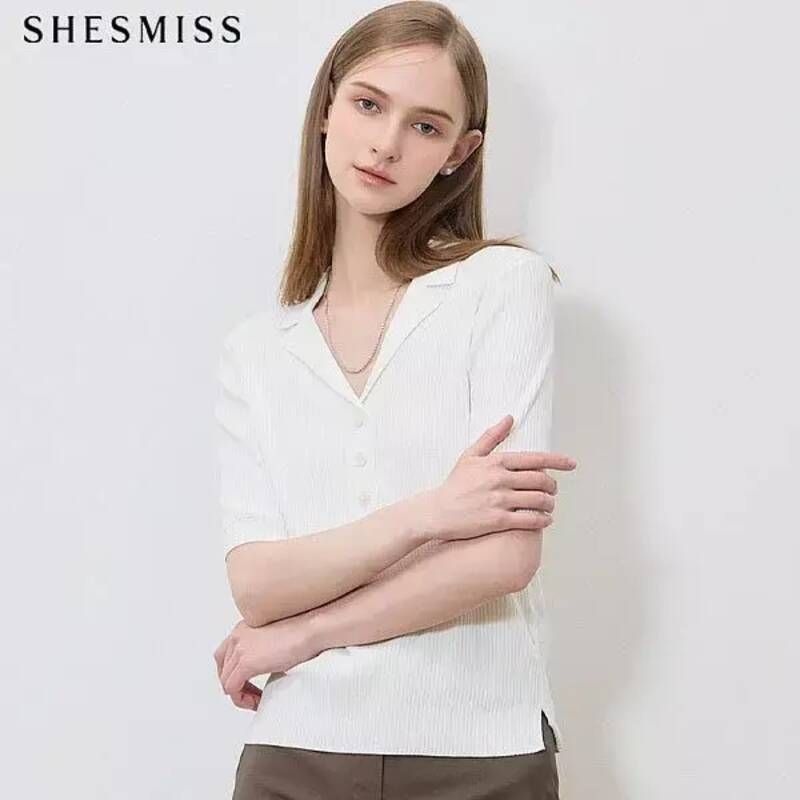 쉬즈미스 지적인 브이넥 카_라 리브 니트 탑 택가격 158000원 P003678452 907674