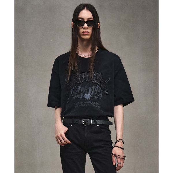 엘무드 오버핏반팔티 프린팅 30수 자수 그래픽 시보리 반팔티 20240719발송 76190