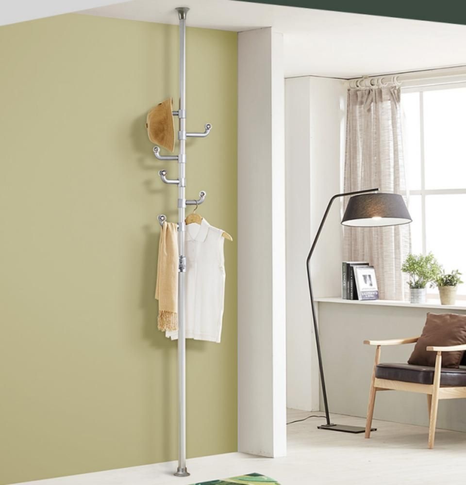 모두의하루 협력사 폴 행거 고정식 스탠드 옷걸이 폴행거 틈새옷장 공간활용 원룸 자취 혼족 옷방정리