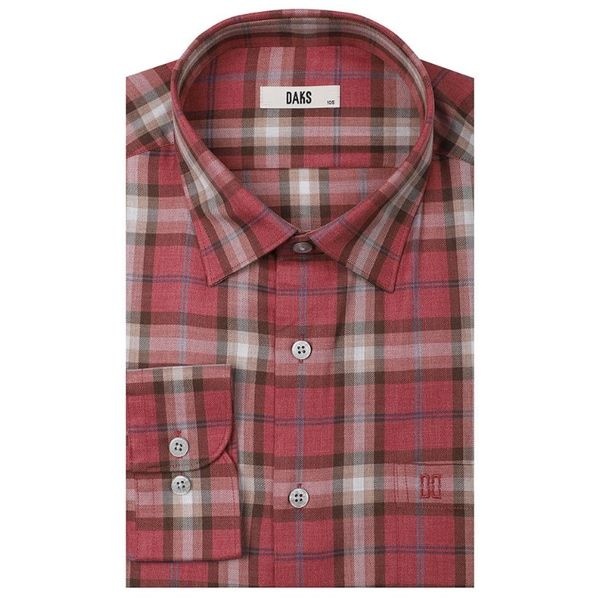 닥스 닥스 DAKS 25년 FW 면100 윈도우 체크 레귤러핏 캐쥬얼남방 DLA3SHCL113R1