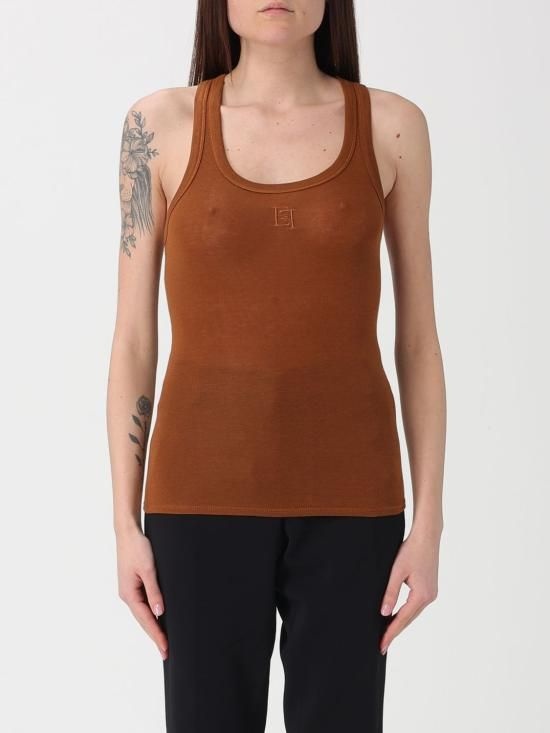 엘리자베타 프렌치 26SS 엘리자베타프랜치 민소매 티셔츠 CN77B61E2 600 Brown