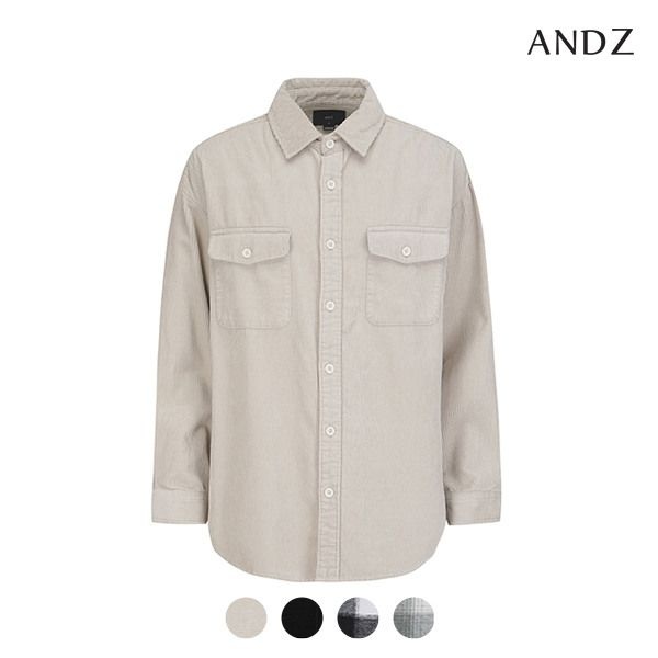 ANDZ 오버핏 패턴 셔츠_BZB4WC1102 363920