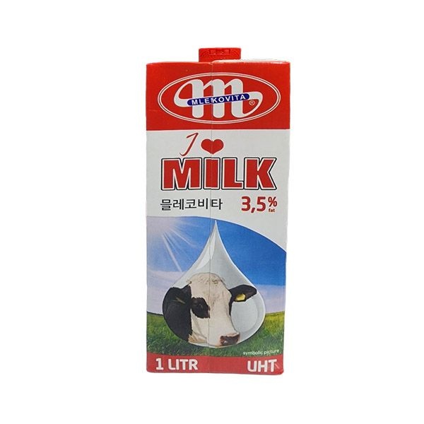 (무)믈레코비타 멸균우유(실온 1L)X12개