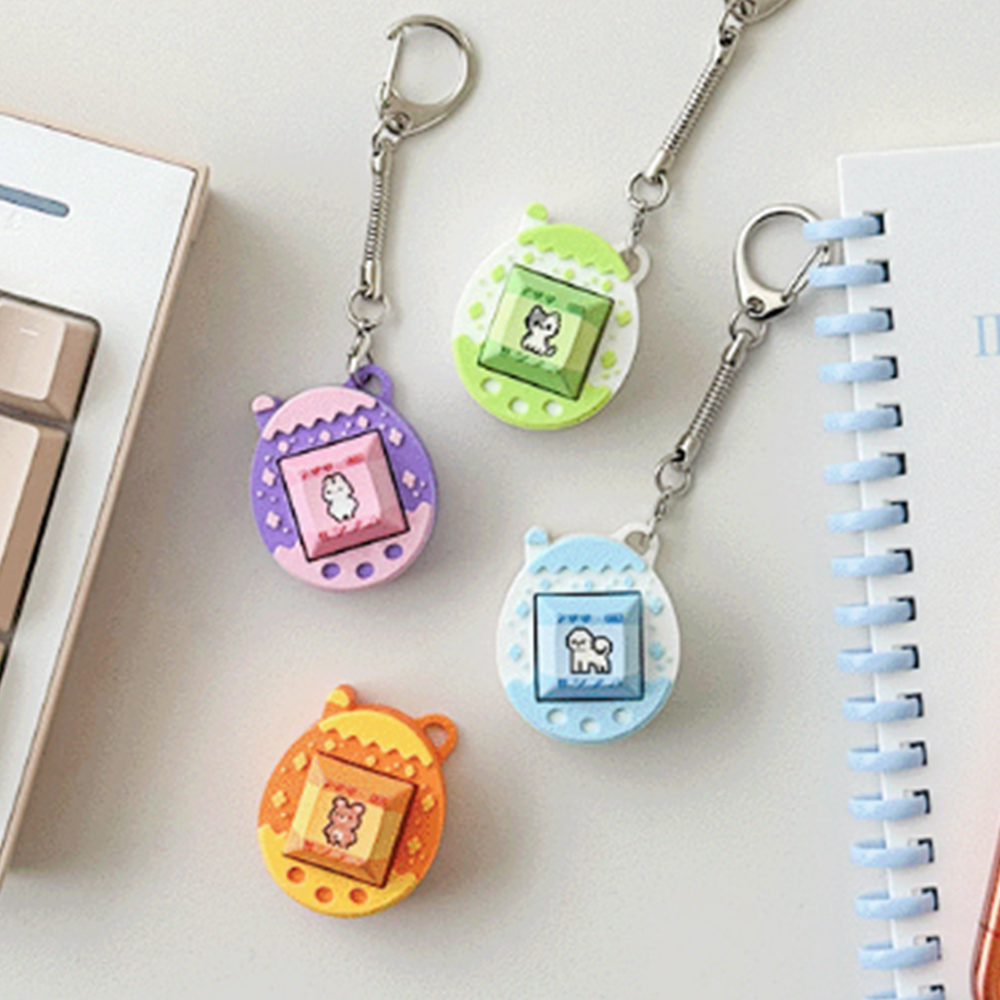 트라이코지 포켓 펫 입체 네모 키캡 키링 단품 tc