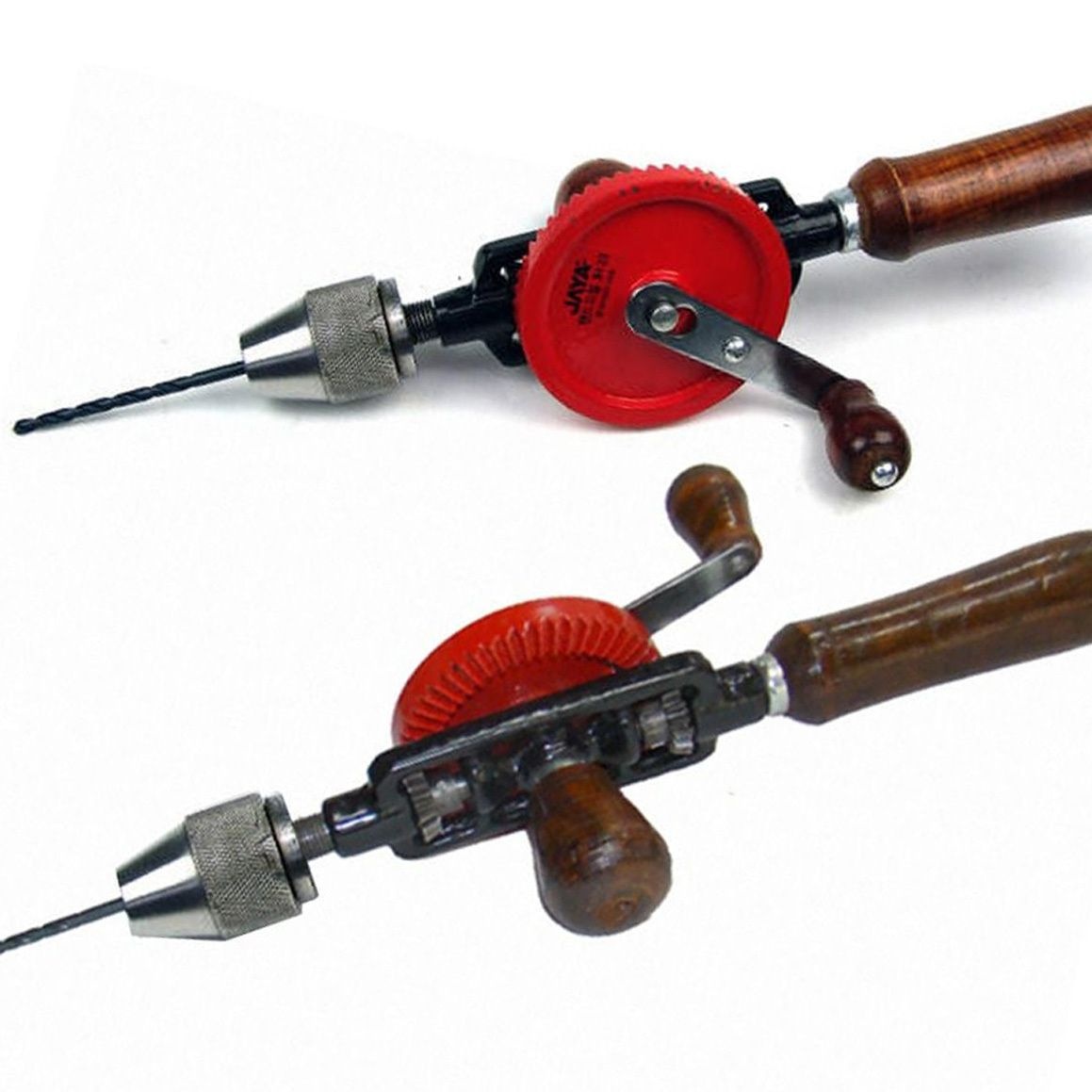 브로브협력사 자야 비전동 핸드 드릴 목공용 클래식 수동드릴 손드릴 캠핑 낚시 휴대용 수공예