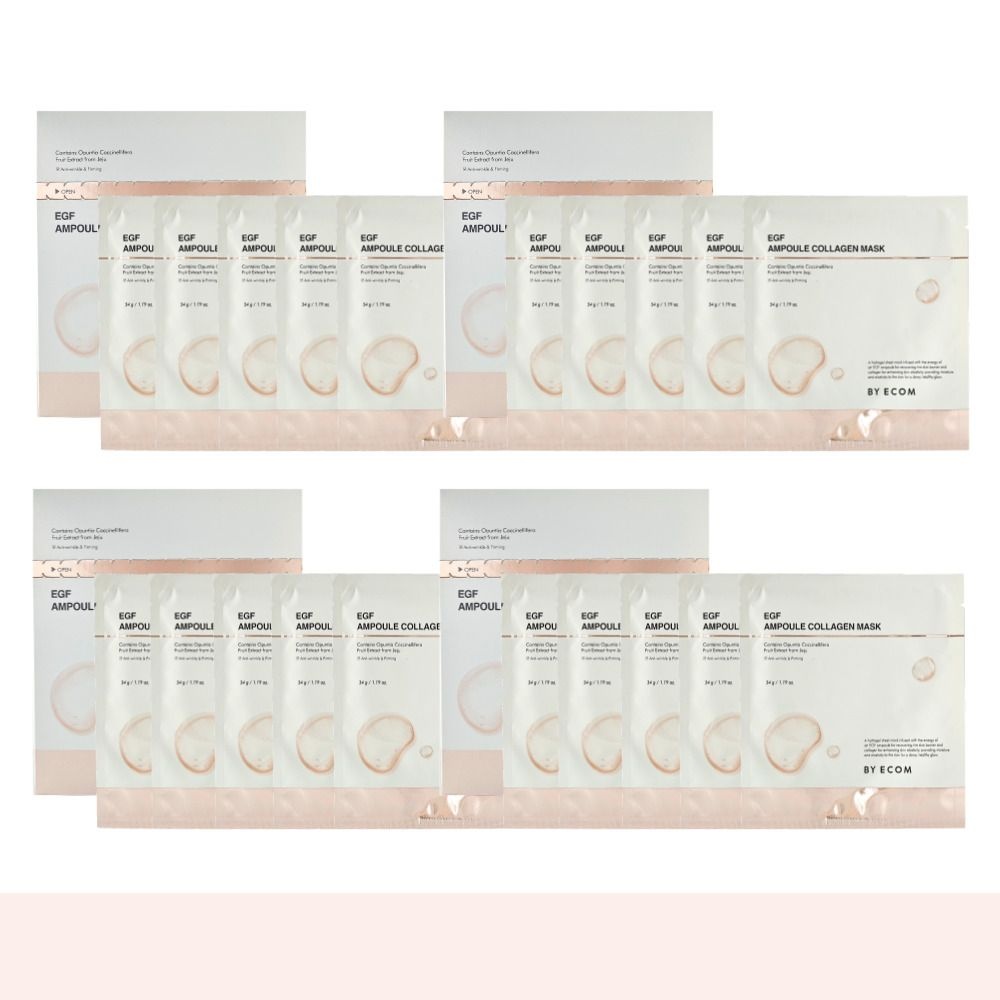 바이애콤 콜라겐 마스크 마스크팩 이지에프 EGF 콜라겐 4박스(20매)