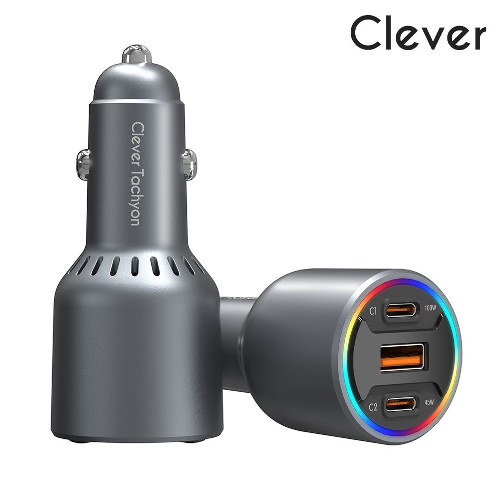 클레버 160W PD PPS USB 3포트 차량용 초고속충전기 시거잭 태블릿 노트북