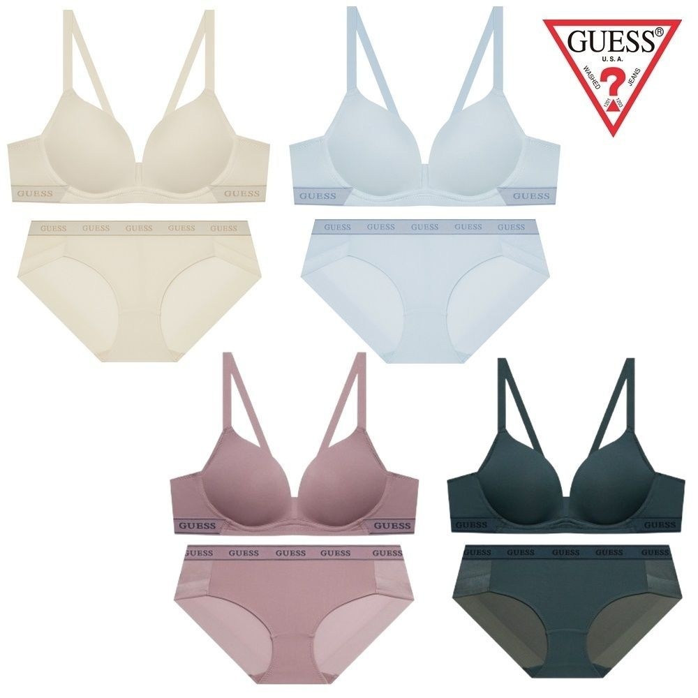 게스 언더웨어 선물포장 컴포트 노와이어 브라팬티세트 4종 택1 GCWBR921BP921 GCWBR921BP921-EJS