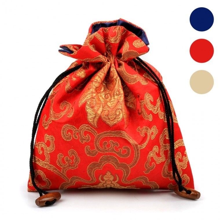 큰복주머니 추석 명절 전통 자수 용돈주머니 선물 파우치