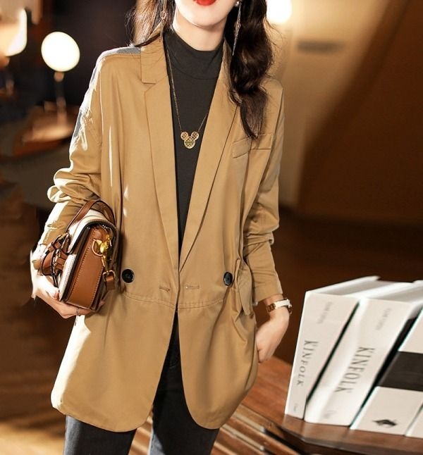 드레스허그 드레스허그 [패션플러스][드레스허그]컴포트 미들 백 데님 트렌치 자켓