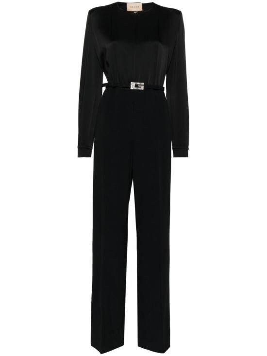 [해외] 구찌 26FW 구찌 비스코스 스퀘어 G 벨트 점프수트 761518 Z8BOX1000 BLACK