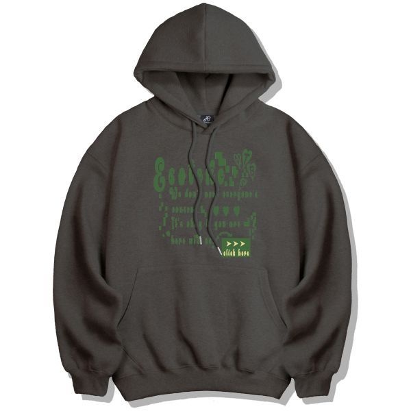 MTHEBAS 엠더바스 esoteric 오버핏 후드티 다크그레이 1946109