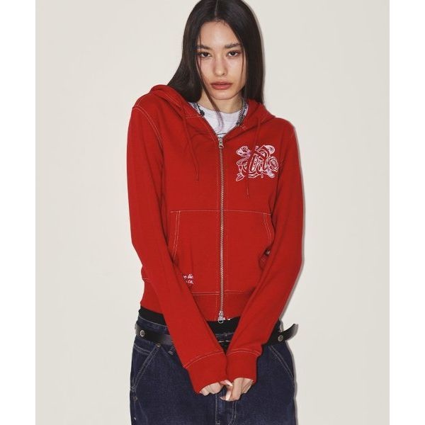 닉스 X BURST INTO ROSE HOOD ZIPUP RED NX24HHHZ01RD 3059438