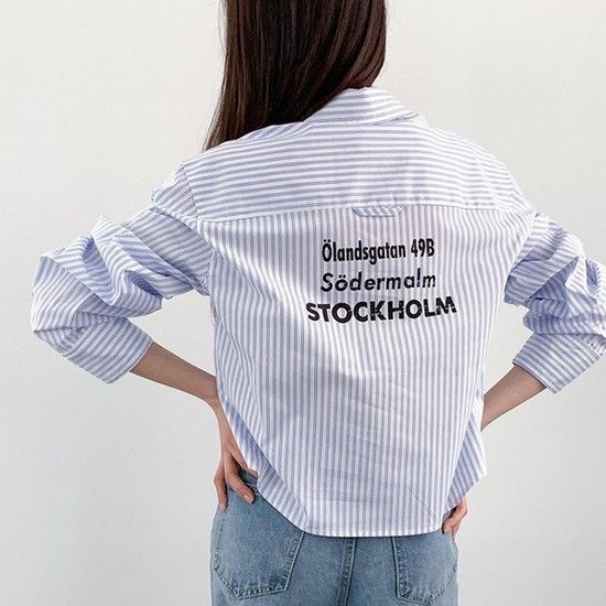 올란드가든 크롭 셔츠