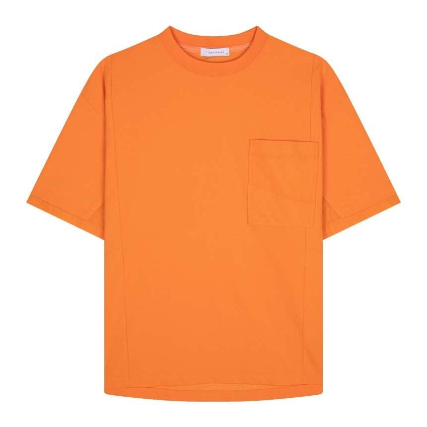 [롯데백화점] 리버클래시 오렌지 오버핏 믹스 반팔 티셔츠 LKS41329 LE1221001628