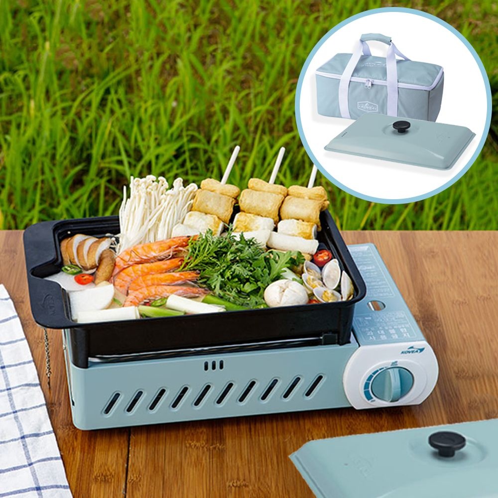 코베아 구이바다 M 민트 풀세트 휴대용 가방포함 캠핑 가스버너